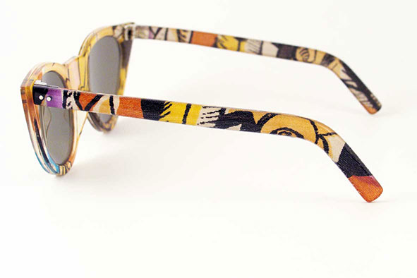 vintage sunglasses : womens : 1950s 'fabric' sunglasses, unmarked