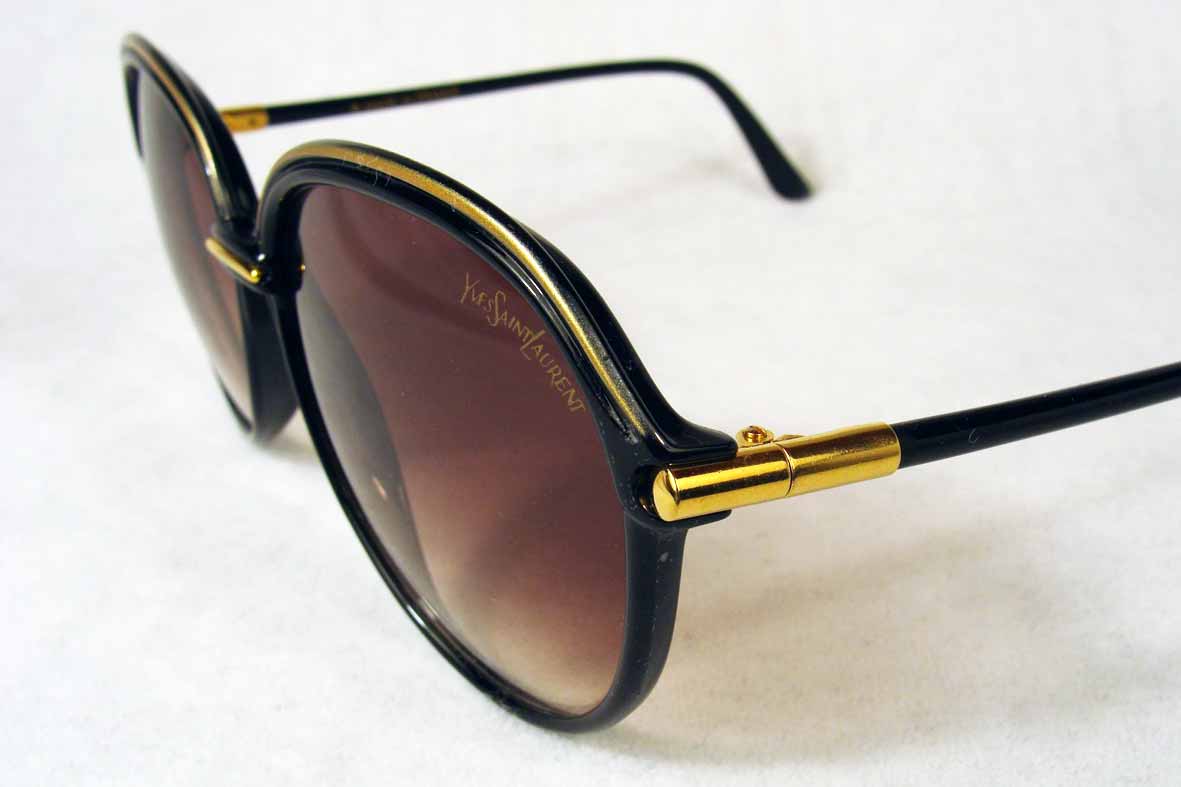 vintage sunglasses : womens : 1980's by YVES SAINT LAURENT (FRANCE)