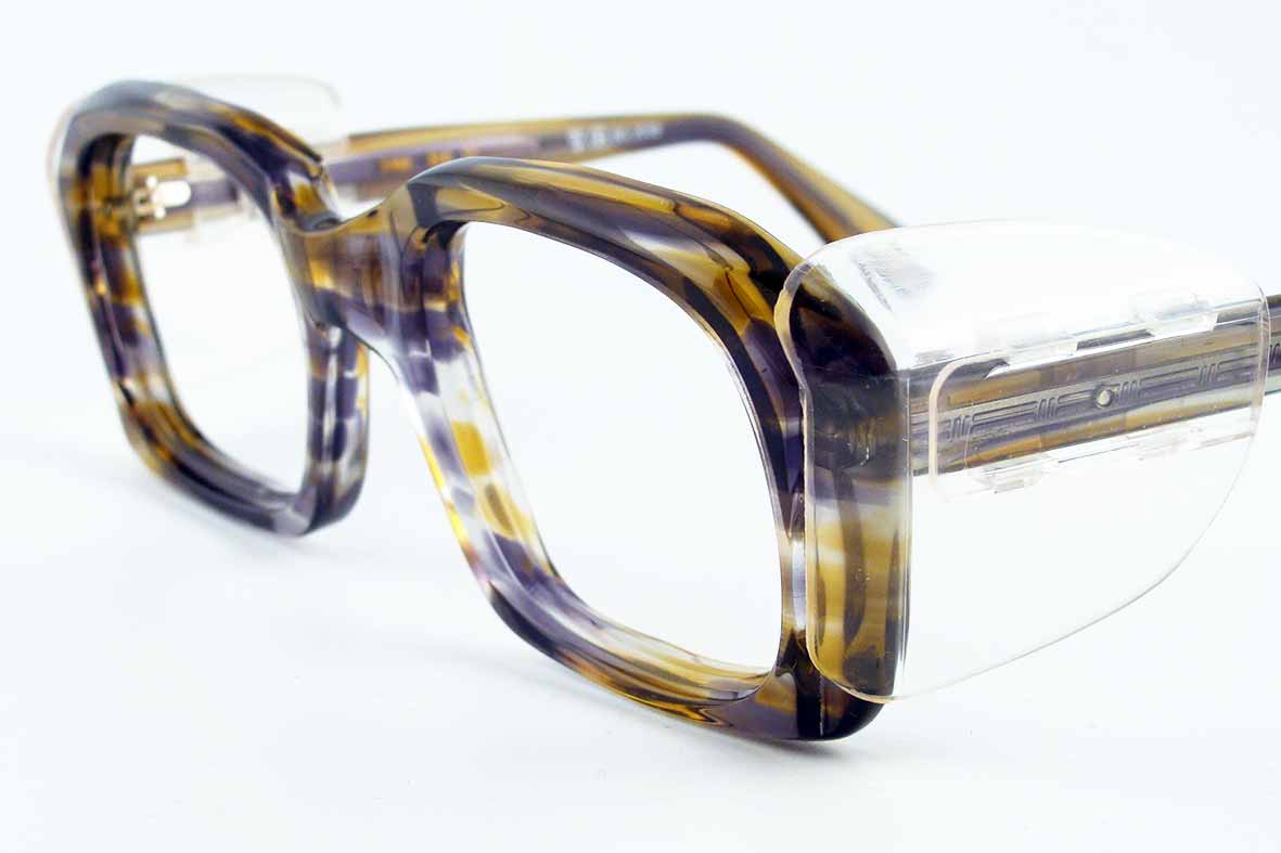 vintage eyewear : unisex : Never worn 1970's/80's safety frame by VISIOGARD (GERMANY)