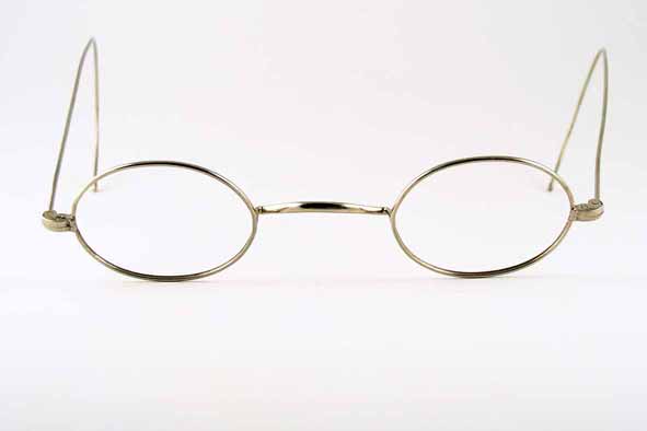 vintage sunglasses : unisex : Edwardian Riding Bow frame marked ALUMINICA (USA)