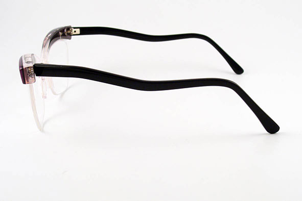 vintage eyewear : womens : 1950s/60s hand-made acrylic frame, unmarked (ENGLAND)