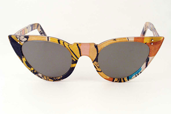 vintage sunglasses : womens : 1950s 'fabric' sunglasses, unmarked