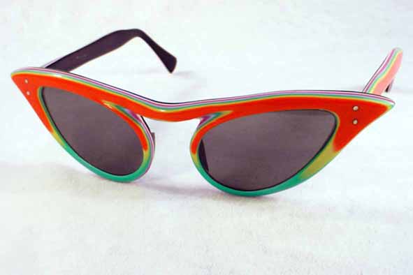 vintage sunglasses : womens : 1960's marked MADE IN FRANCE